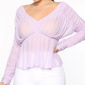 Size small purple top